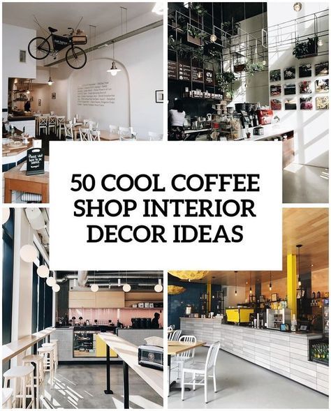 35 Cool Coffee Shop Interior Decor Ideas | DigsDigs | Bloglovin’ Coffee Shop Small Spaces Design, Coffee Cafe Interior Design, Farmhouse Cafe Interior Design, Cafe Floor Plan Coffee Shop, Luxury Coffee Shop Interior Design, Small Coffee Shop Design Layout, Coffee Shop Ideas Cozy, Japanese Coffee Shop Design, Cafe Bar Counter Design