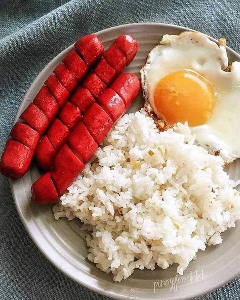 Silog Meals, College Meals, Snap Food, Breakfast Dishes, Food Obsession, Pretty Food, I Love Food, Diy Food, Diy Food Recipes