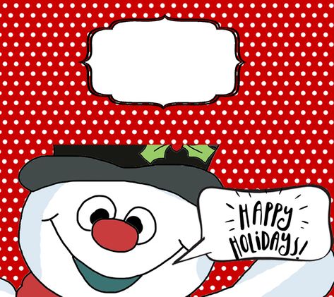 Treat Toppers - Bag Toppers Template - Snowman Christmas Bag Toppers Free Printables, Christmas Bag Toppers, Treat Bag Ideas, Grinch Printable, Christmas Svg Files Free, Christmas Papercrafts, Candy Bag Toppers, Cookie Tags, Creative Clips