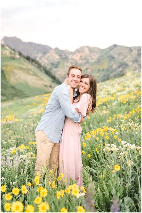 Wildflower Engagement Photos, Engagement Photos Indian, Outdoor Proposal, Adoption Profile, Albion Basin, Formal Engagement Photos, Wildflower Photo, Centerpieces Diy, Proposal Photography