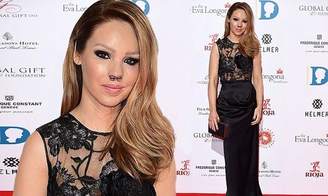 Katie Piper stuns in daring sheer black gown at Global Gift Gala Katie Piper, 12 October, Black Gown, Monday Night, In London, Career, The Incredibles, London, Media