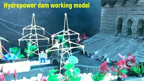 Projects For Science Fair, Dam Project Model, Science Exhibition Models Ideas, Hydroelectric Power Plant Model, Hydroelectricity Working Model, Still Models For Science Fair, Physics Exhibition Ideas, Chemistry Working Models, Science Exhibition Models