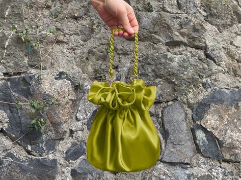 Evening Satin Knot Bag, Wedding Purse Bag,olive Green, Lime Green, Pear Green, Yellow Green, Chartreuse-color Option - Etsy Australia Prom Clutch Bag, Wedding Simple Elegant, Ruffle Bag, Bridesmaid Brunch, Ruffles Bag, Prom Clutch, Chartreuse Color, Knot Bag, Wedding Simple