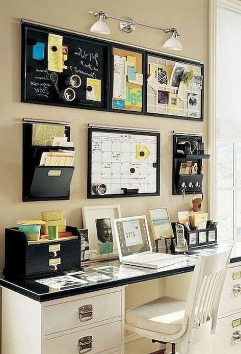 Home Office Design On A Budget, Tiny Apartment Decorating, Chic Desk, Home Office Inspiration, Minimalist Apartment, Comfortable Office, Diy Office, Small Home Office, Tiny Apartment