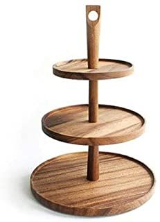 Amazon.com: contemporary cupcake stand Rustic Wood Cake Stand, Rustic Cake Stand Wood, Tier Cupcake Stand, Wood Cupcake Stand, 3 Tier Cupcake Stand, Christmas Serving Tray, Cupcake Tiers Stand, Cake Stand Set, Wood Cake Stand