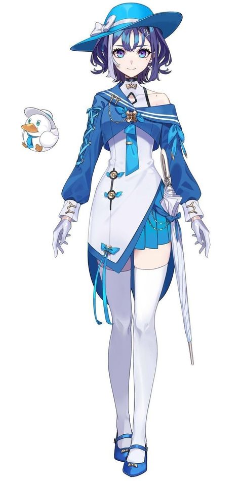 Female Vtuber Model Design, Kokomi Clothes Hcs, Vtuber Model Outfit Ideas, Fantasy Pastries, Genshin Character Model, Clothes Reference Female, Genshin Outfits Oc, Cute Vtuber Model, Genshin Outfit Ideas Oc