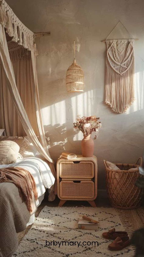 Here is how to create a boho bedroom that feels right to you. A boho bedroom has such a warm, effortless vibe that makes it the perfect retreat after a long day. It’s all about blending textures, colors, and natural elements to create a space that feels cozy. in your home interior. Couple Bedroom Decor Ideas, Moody Bedroom, Cozy Fall Bedroom, Bedroom Decor For Couples, Fall Bedroom, Couple Bedroom, Long Day, Natural Elements, Boho Bedroom