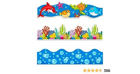 Amazon.com : Bulletin Board Border Trim Spring Borders Summer Bulletin Board Borders Animal Print Colorful Removable Blackboard Border for School Offices Classroom Decor (Ocean Style, 71 ft in Length) : Office Products Ocean Bulletin Board, Classroom Chalkboard, Summer Bulletin Board, Summer Bulletin Boards, Ocean Room, Chalkboard Decor, Ocean Style, Bulletin Board Borders, Under The Sea Theme