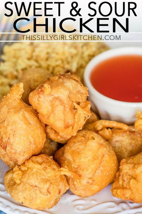 Homemade Sweet And Sour Chicken, Sweet And Sour Chicken Recipe, Sour Chicken Recipe, Sweet And Sour Recipes, Brazilian Samba, Homemade Chinese Food, Sweet And Sour Chicken, Sour Foods, Sweet Sour Chicken