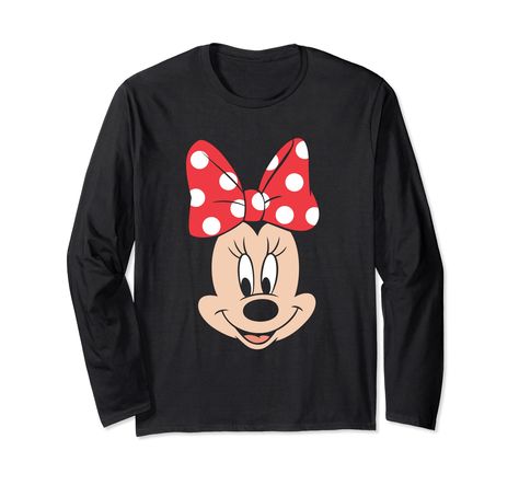 PRICES MAY VARY. Official Disney Merchandise Disney Minnie Mouse T-Shirts for Women, Men, Boys, and Girls Lightweight, Classic fit, Double-needle sleeve and bottom hem Big Face, Disney Merchandise, Toddler Tees, Men Boys, Branded T Shirts, Kids Shirts, Minnie Mouse, Long Sleeve T Shirt, Top Styles