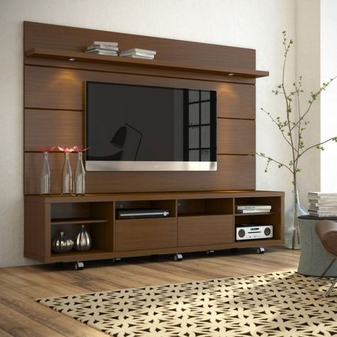 51 TV Stands And Wall Units To Organize And Stylize Your Home टीवी यूनिट, Tv Stand And Panel, Tv Stand Modern Design, बेडरूम डिजाइन, Tv Kastenwanden, Ruang Tv, Tv Wall Cabinets, Wall Unit Designs, Tv Unit Furniture Design