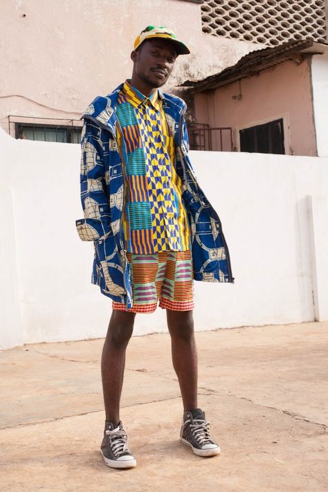 Ghanaian Label Yevu African Street Style, Ghana Fashion, Style Africain, Afro Style, Mens Fashion Wear, African Inspired Fashion, African Men Fashion, Africa Fashion, African Men