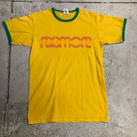 Y2K Style Brazilian Colours Paramore Band Tee Ringer Tee Shirt Vintage Look Fruit of The Loom Tag Indie Grunge Britcore Size: M Condition: Good Condition (Slight Cracking) Cost: $40 + Shipping Measurements: ⭐️ Length: 66cm ⭐️ Pit to Pit Width: 41cm ⭐️ Sleeve Length: 17cm *Send me a PM if interested, I’ll send you my banking details and will hold for 12 hours! *Feel free to chuck us questions/queries/offers our way! #y2k #thrift #secondhand #grunge #bohemian #thrifted #fashion #indie #punk... Paramore Band, Baddie Streetwear, Grunge Bohemian, Indie Punk, Y2k Thrift, Thrifted Fashion, Gnome Shirt, Streetwear 90s, Vintage Band Tees