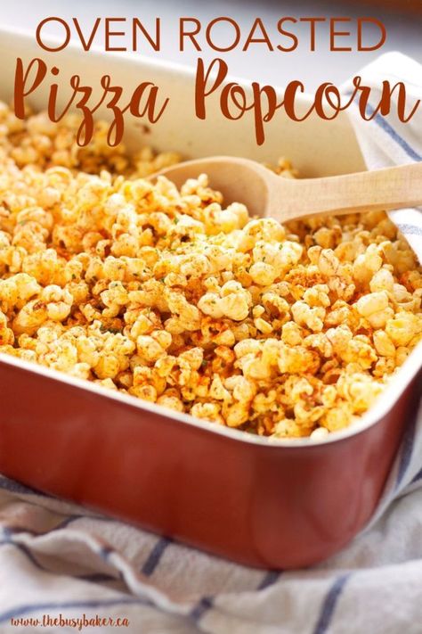 Gourmet Popcorn Recipes, Flavored Popcorn Recipes, Pizza Popcorn, Popcorn Recipes Easy, Savory Popcorn, Homemade Popcorn, Popcorn Snacks, Popcorn Seasoning, Flavored Popcorn