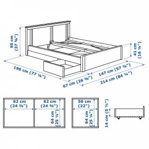 Top 40 Useful Standard Bed Dimensions With Details - Engineering Discoveries Songesand Bed, Sturdy Bed Frame, Ikea Bed Frames, Bed Frame Legs, Store Bedding, Modern Murphy Beds, Murphy Bed Plans, Ikea Bed, Bedroom Dimensions