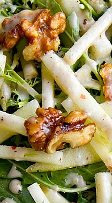 Apple Nut Salad, Salads With Apple, Honey Crisp Apple Salad, Salads With Apples, Honeycrisp Apple Salad, Sensation Salad, Candied Walnut Salad, Apple Salads, Honeycrisp Salad