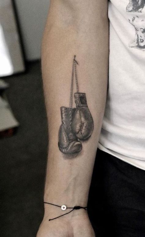 Kickboxing Tattoos For Women, Boxing Tattoo Ideas, Boxing Glove Tattoo, Pops Tattoo, Boxing Tattoo, Boxing Gloves Drawing, Cool Little Tattoos, Boxing Gloves Tattoo, Martial Arts Tattoos