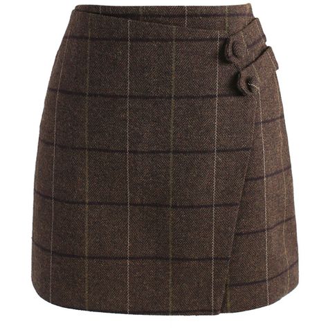 Chicwish Zest of Grid Flap Bud Skirt in Brown ($42) ❤ liked on Polyvore featuring skirts, brown, embellished skirts, patterned skirts, brown skirt, print skirt and button skirt Chicwish Skirt, Skirts Brown, Rok Mini, Classic Skirts, Brown Skirt, Led Dress, Twist Style, Printed Skirt, Fashion Buyer