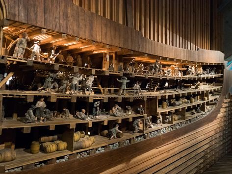 Model representation of inside the hull of the Vasa Ship - Vasa Museum - Stockholm, Sweden - www.RoadTripsaroundtheWorld.com Vasa Ship, Vasa Museum, Ship Map, Sweden Travel, Wooden Buildings, Wooden Ship, Stockholm Sweden, Tall Ships, Model Ships