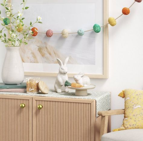 I rounded up the best spring and easter home decor finds from #target 🎯#targethomedecor #targetstyle #spring #easter #decor #homedecorideas #easterdecor #springdecor Modern Easter Decor, Egg Garland, Easter Wall Art, Modern Easter, Cute Desk Accessories, Jar Table Lamp, Burlap Pumpkins, Pumpkin Vase, Christmas Leaves