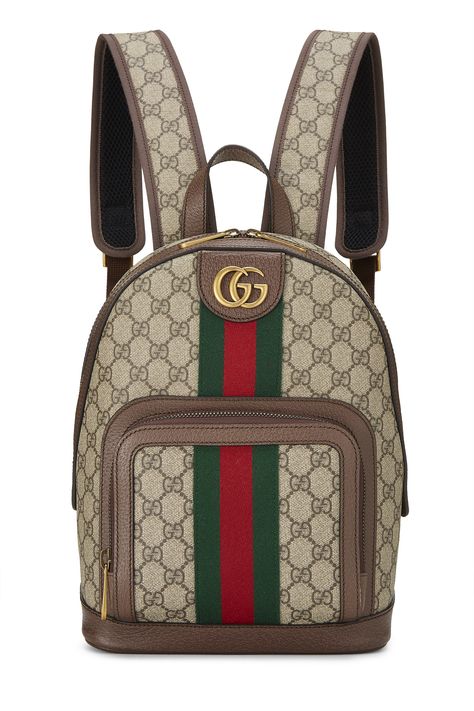 Gucci Backpack, Vintage Designer Bags, Cow Boy, Small Backpack, Vuitton Bag, Metallic Logo, Vintage Bags, Thom Browne, Back Strap