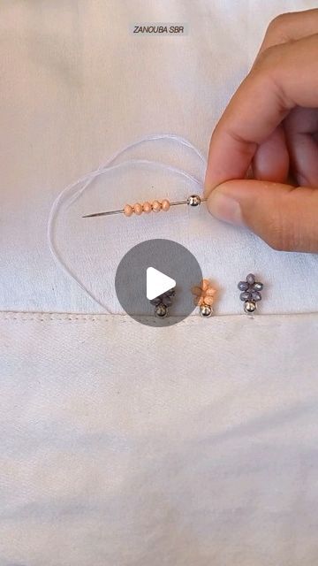 fashion design on Instagram How To Sew Beads On Fabric, How To Bead Embroidery, Blanket Edging, Quick Sew, Nerd Chic, Saree Tassels Designs, Modest Dresses Fashion, Saree Tassels, Embroidery Lessons