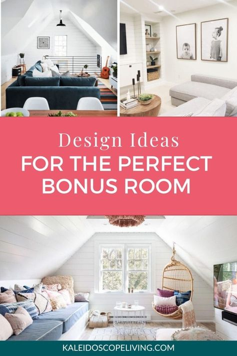 Create the perfect bonus room for your family with these amazing ideas! Turn your flex space into a stylish bonus room that easily changes as your family grows. Open Loft Ideas, Open Loft Ideas Upstairs, Bonus Room Ideas Multipurpose, Small Bonus Room Ideas, Loft Ideas Upstairs, Attic Bonus Room, Bonus Room Playroom, Bonus Room Decorating, Flex Room Ideas