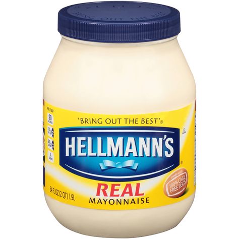 A jar of mayonnaise. - Shameless product placement. Egg Mayonnaise, Gluten Free Sandwiches, Cage Free Eggs, Carriage Driving, Sandwich Spread, Diet Snacks, Grocery Items, 21 Savage, Edible Glitter