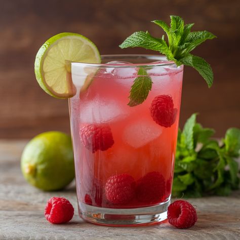 Raspberry Iced Tea Mocktail Raspberry Mocktails, Tea Mocktail, Raspberry Iced Tea, Spiced Apple Cider, Hot Day, Non Alcoholic Drinks, Non Alcoholic, Mocktails, Autumn Inspiration