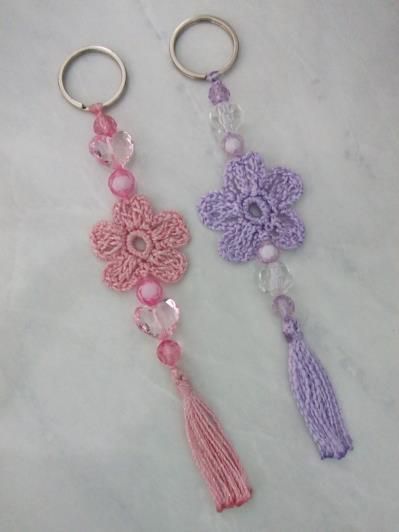 Crochet Key Rings, Tutorial Ideas, Crochet Keychain Pattern, Mode Crochet, Pola Amigurumi, Crochet Wedding, Crochet Bookmarks, Crochet Diy, Crochet Heart