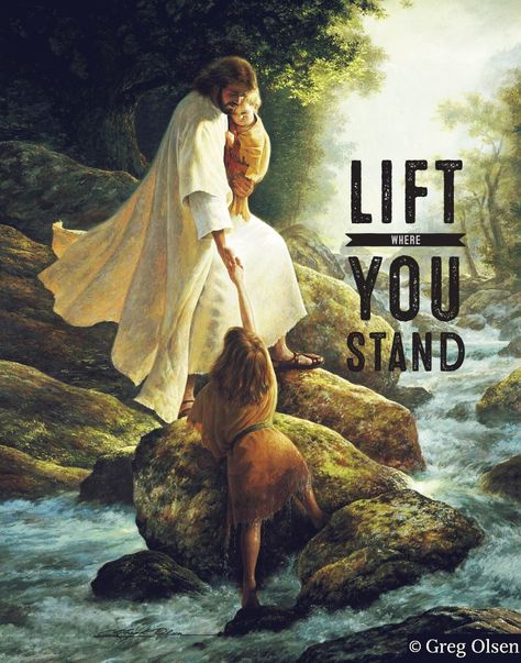 Lift where you stand Greg Olsen Art, Greg Olsen, Pictures Of Christ, Pictures Of Jesus Christ, Jesus Christ Images, Jesus Images, Jesus Art, Jesus Is Lord, Jesus Pictures