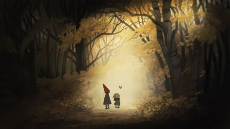 Why You Need To Watch “Over The Garden Wall” Over The Garden Wall, Garden Wall, In The Woods, At Night, The Garden, Walking, Wall