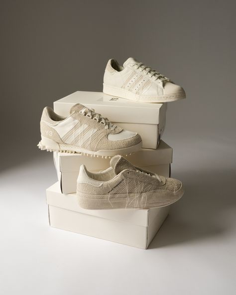 Inspired by Sashiko Embroidery Yohji Yamamoto and adidas present three monochrome Classics, dropping on July 1 #y3 #adidasoriginals #yohjiyamamoto #afewstore Sashiko Embroidery, Trending Sneakers, Latest Sneakers, July 1, Yohji Yamamoto, Adidas Originals, Adidas, Embroidery, Sneakers