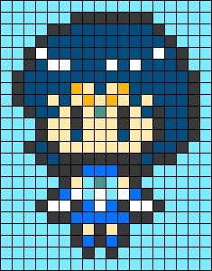 Perler Bead Patterns Sailor Moon, Sailor Moon Pixel Art Grid, Sailor Moon Pixel Art, Anime Perler Bead Patterns, Sailor Moon Perler Beads, Sailor Moon Crafts, Hama Art, Kawaii Cross Stitch, Modele Pixel Art