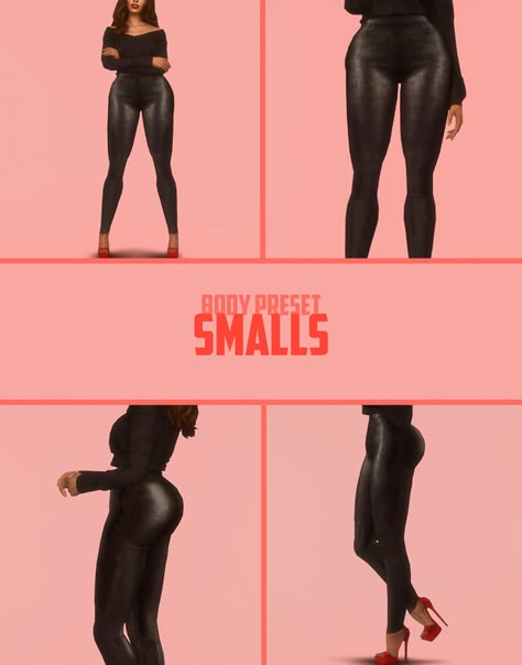 SMALLS BODY PRESET | hi-land on Patreon Sims 4 Body Preset, Sims 4 Body Presets, Sims 4 Presets, Body Presets, Black Simmer Cc, Black Simmer, Sims 4 Skin, Sims 4 Traits, The Sims 4 Skin