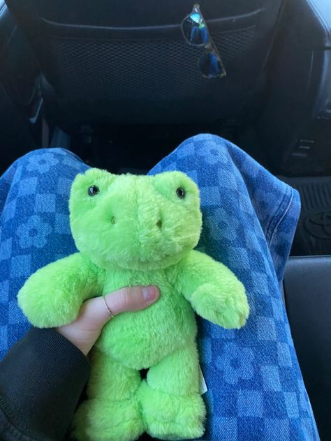 Frog Toy Aesthetic, Names For Build A Bear Frog, Build A Bear Frog Names, Indie Decor, Baby Frog, Bear Names, Frog Pictures, Cute Squishies, Cute Sewing Projects