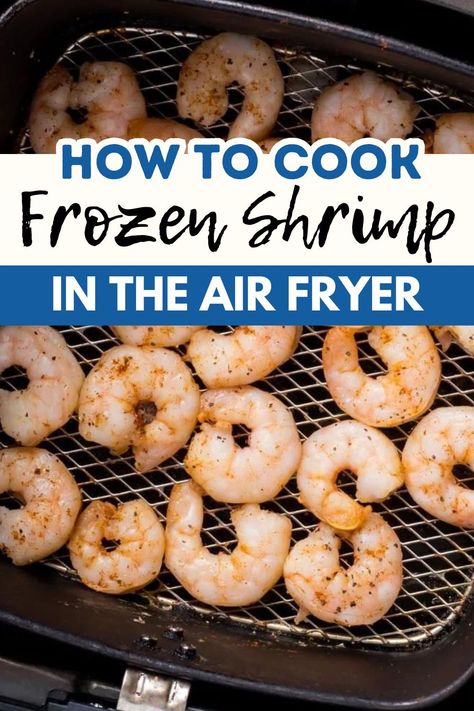 Imagine a plate full of crispy, juicy Air Fryer Frozen Shrimp that are cooked just to perfection – in as little as 10 minutes. Not only are they quick and easy to make, but they are also healthier than traditionally fried shrimp, making them an ideal choice for those watching their waistline. This post will guide you through how to cook air fryer shrimp from frozen, making your life easier and your recipes more exciting. Air Fry Shrimp Frozen, Air Fryer Shrimp Recipes Easy, Air Fryer Shrimp Frozen, Cooked Shrimp Recipes Frozen, Frozen Shrimp In Air Fryer, Shrimp From Frozen, Air Fryer Shrimp Recipes, Airfryer Shrimp, Air Fryer Frozen Shrimp