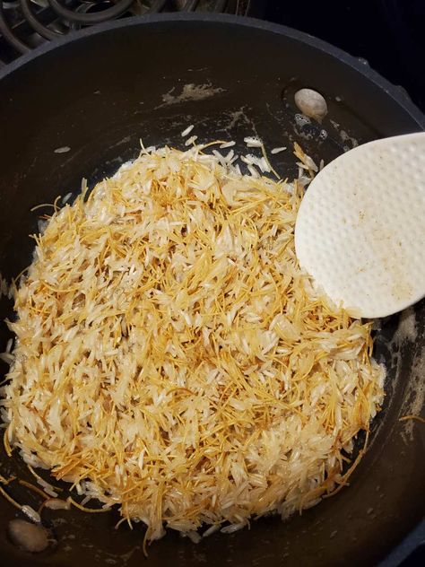 Armenian Rice Pilaf, Rice Pilaf With Vermicelli, Armenian Pilaf, Armenian Rice Pilaf Recipe, Armenian Rice, Greek Rice Pilaf, Turkish Rice, Vermicelli Rice, Greek Rice