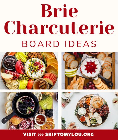 Brie Charcuterie Board Ideas: Elevate Your Cheese Game! | Skip To My Lou Charcuterie Board With Baked Brie, Brie Board Ideas, Brie Platter Ideas, Charcuterie Board Brie, Brie On Charcuterie Board, Charcuterie Board With Brie, Baked Brie Charcuterie Board, Brie Charcuterie Board Ideas, Brie Cheese Charcuterie Board