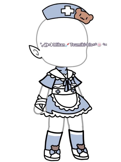 Gacha Maid Outfit Idea, Maid Outfit Gacha Life, Nursecore Outfit, Gacha Club Maid Outfit Ideas, Gacha Maid Outfits, Gacha Life Outfit Ideas, Gl Outfits, Gachalife Girl Outfits, Pink Clouds Wallpaper