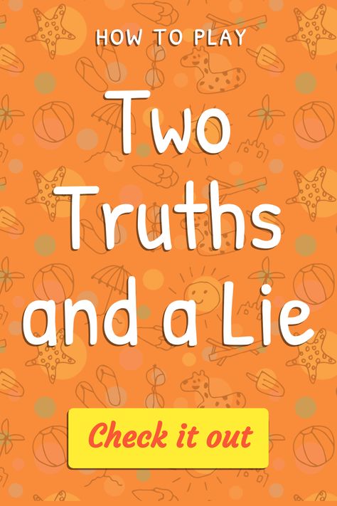 2 Truths And A Lie Ideas Ice Breakers, 2 Truths And A Lie Ideas Game, Two Truths And A Lie Ideas, Two Truths And A Lie, Fun Icebreaker Games, Ice Breaker Questions, Fun Icebreakers, Ice Breaker Games, Social Games