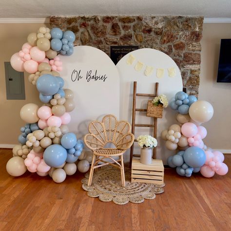 Welcoming twin babies soon 🤍 It’s a boy, and a girl 🥹🩵🩷 Boy Girl Twin Baby Shower Ideas, Baby Shower For Twins Boy And Girl, Boy And Girl Baby Shower Ideas, Baby Girl Welcome Decoration, Gender Reveal Ideas For Twins, Twin Baby Shower Ideas, Welcome Home Decorations, Boy Girl Twins, Twins Baby Shower