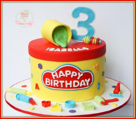 Playdoh - Cake by Jo Finlayson (Jo Takes the Cake) Play Doh Birthday Cake, Playdoh Party Decorations, Playdoh Birthday Theme, Play Doh Birthday Party, Playdough Cake, Play Doh Party, Playdough Party, Birthday Party Boy, Theme Birthday Cake