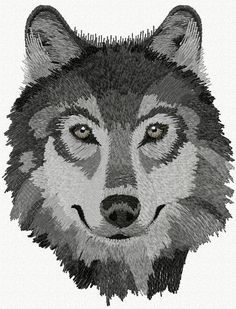 Wolf free embroidery design - Animals free embroidery designs - Machine embroidery community Wolf Embroidery Pattern, Embroidery Wolf, Southwestern Embroidery, Embroidery Machine Ideas, Wolf Embroidery, Embroidery Machine Reviews, Brother Embroidery Design, Rose Embroidery Pattern, Forest Quilt