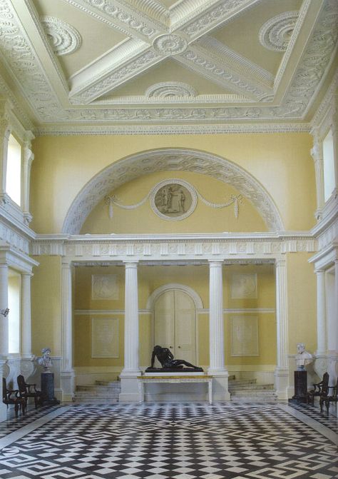 The Syon House in Middlesex was transformed by Robert Adam during in the 1960's. Image from English Country House Interiors Nancy Lancaster, Neoclassic Architecture, English Country House Interior, Wilbur Wright, Robert Adam, House Uk, Arcology, Georgian Interiors, Diy Home Projects