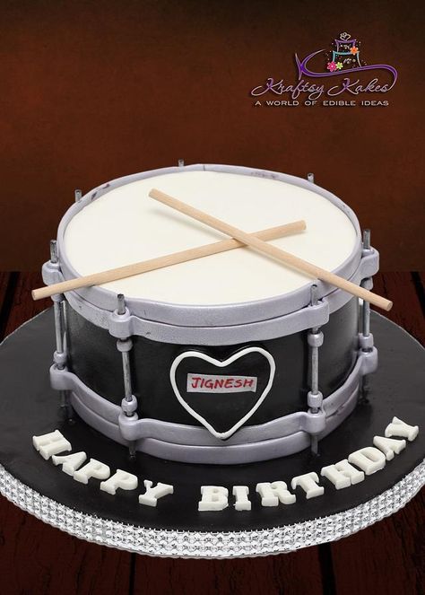 Drum Birthday Cakes, Drum Birthday, Music Cakes, Drum Cake, Music Cake, Inside Cake, Fabulous Cakes, Fall Cakes, Music Birthday