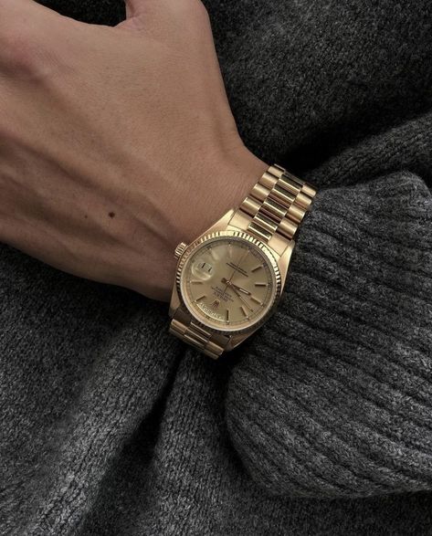 Gold Rolex, Gold Watch Men, Beautiful Watches, Jewelry Inspo, Watch Collection, Watches Jewelry, Michael Kors Watch, Vintage Watches, Luxury Watches