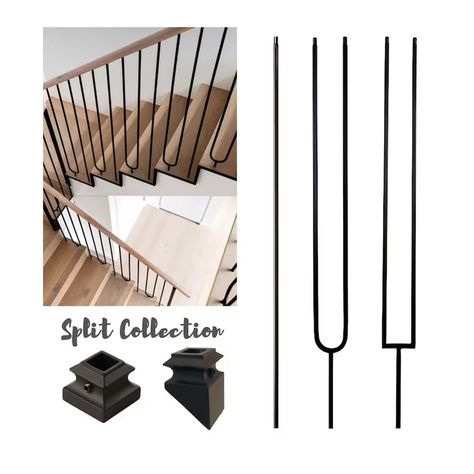 Spindles For Stairs, Metal Stair Spindles, Iron Stair Balusters, Metal Stair Railing, Metal Spindles, Modern Stair Railing, Stair Spindles, Stair Balusters, Iron Stair Railing