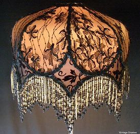 Fancy Lamps, Vintage Lampshades, Custom Lamp Shades, Beaded Lampshade, Antique Lamp Shades, Victorian Art Deco, Victorian Lamps, Victorian Lampshades, Handmade Lampshades