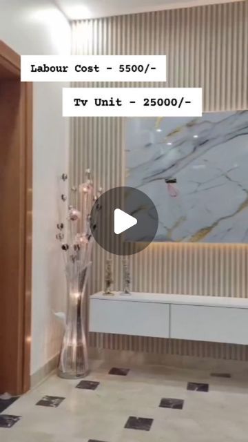 Pvc Tv Wall Design, Tv Unit With Woofer Space, 2024 Tv Wall Design, Tv Unit With Glass Cabinet, Tv Unit Table Design, Tv Pannel Design Tv Walls, Tv Unit Panelling Design, Hall Tv Unit Design Modern Luxury, Tv Pannel Designs Latest